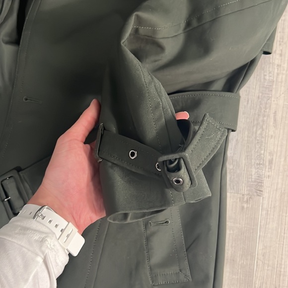Fall/Spring olive green peacoat - Picture 7 of 8